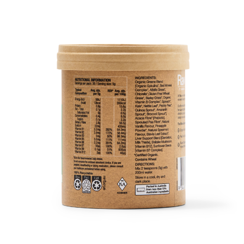 greens 100g side